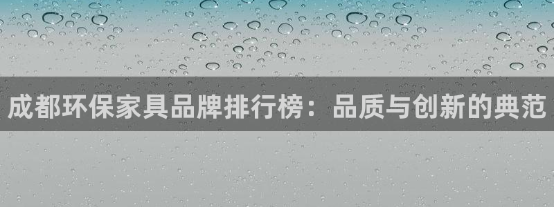 usdt最安全的钱包：成都环保家具品牌排行榜：品质与创新的典
